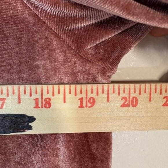 Soft Surroundings Shirt Womens Small Mauve Velvet Short Sleeve Style 2BU18 - Picture 6 of 7